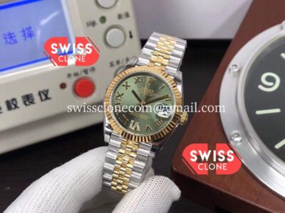Rolex Datejust 278273 31MM Tone Yellow Gold Green Dial 1:1 Swiss Super Clone Watch
