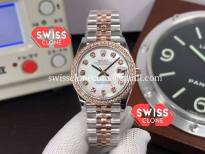 Rolex Datejust 278381 31MM Swiss Replica in 904L Steel Two Tone Rose Gold 1:1 Super Clone Watch