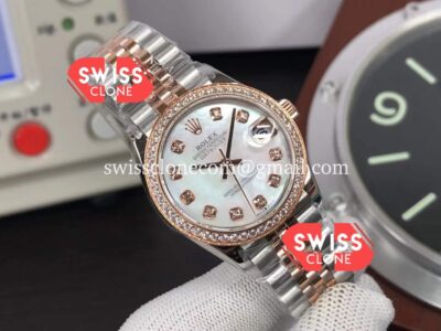 Rolex Datejust 278381 31MM Swiss Replica in 904L Steel Two Tone Rose Gold 1:1 Super Clone Watch