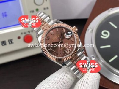 Rolex Datejust 31mm 278271 Two Tone Brown Dial 904L Steel 1:1 Mirror Super Clone Watch