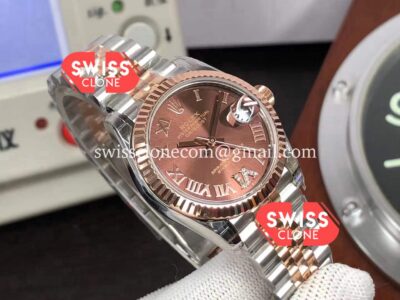 Rolex Datejust 31mm 278271 Two Tone Brown Dial 904L Steel 1:1 Mirror Super Clone Watch