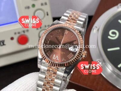 Rolex Datejust 31mm 278271 Two Tone Brown Dial 904L Steel 1:1 Mirror Super Clone Watch