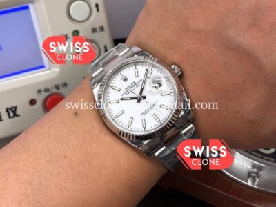 Rolex Datejust 36MM White Dial Cal.3235 Movement 904L Steel Swiss 1:1 Super Clone Watch