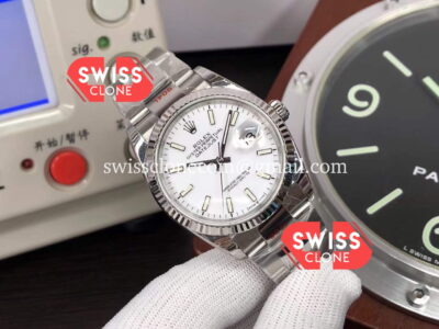 Rolex Datejust 36MM White Dial Cal.3235 Movement 904L Steel Swiss 1:1 Super Clone Watch