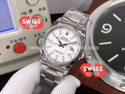 Rolex Datejust 36MM White Dial Cal.3235 Movement 904L Steel Swiss 1:1 Super Clone Watch