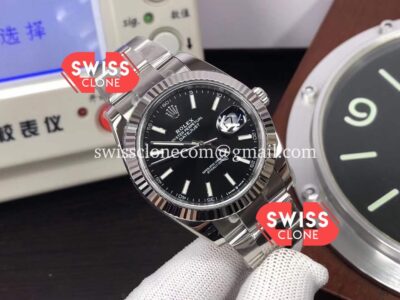 Rolex Datejust 41mm Black Dial Cal.3235 Movement 904L Steel Swiss Watch 1:1 Mirror Super Clone Watch