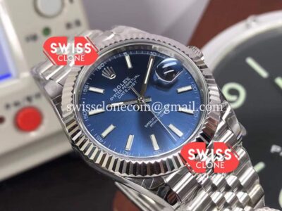 Rolex Datejust 41MM Blue Dial Jubilee 904L Steel Cal.3235 Movement Swiss 1:1 Mirror Super Clone Watch