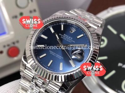 Rolex Datejust 41MM Blue Dial Jubilee 904L Steel Cal.3235 Movement Swiss 1:1 Mirror Super Clone Watch