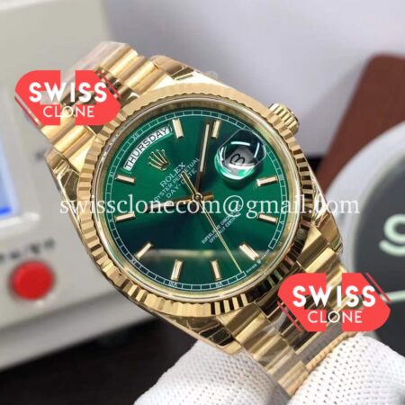 Rolex Day Date 36MM 118238 Green Dial Presidential 18K High Resolution View