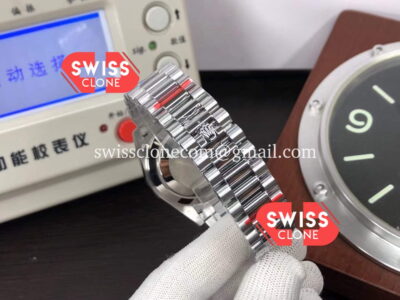 Rolex Day Date M228206-0015 40mm Blue Dial Presidential Stainless Steel 1:1 Super Clone Watch