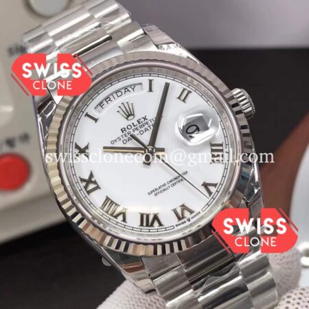 Rolex Day Date Presidential 128239 904L Steel 36MM High Resolution View