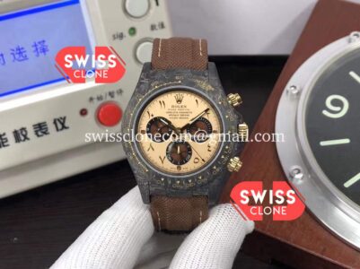 Rolex Daytona DiW Desert Eagle Arabic Edition Watch - Forged Cabon Casing 1:1 Mirror Super Clone Watch