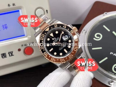 Rolex GMT Masters II M126711CHNR-0002 Everose Two Tone Gold Swiss Replica 1:1 Super Clone Watch