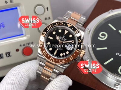Rolex GMT Masters II M126711CHNR-0002 Everose Two Tone Gold Swiss Replica 1:1 Super Clone Watch