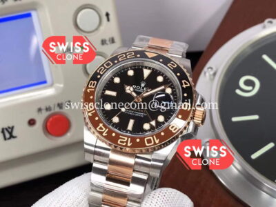 Rolex GMT Masters II M126711CHNR-0002 Everose Two Tone Gold Swiss Replica 1:1 Super Clone Watch