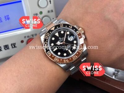 Rolex GMT Masters II M126711CHNR-0002 Everose Two Tone Gold Swiss Replica 1:1 Super Clone Watch