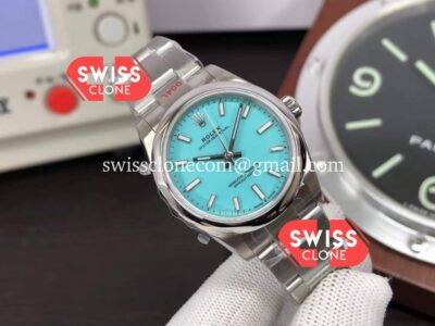 Rolex Oyster Perpetual 126000 36MM Swiss Movement Tiffany Blue Dial 904L Steel 1:1 Super Clone Watch