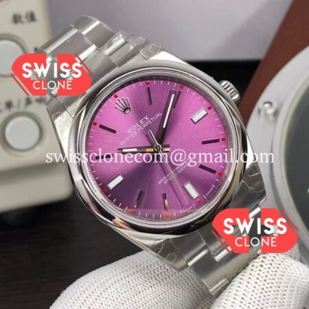 Rolex Oyster Perpetual 39mm 114300 Grape Dial High Resolution View