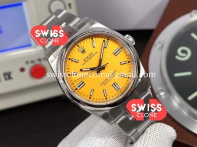 Rolex Oyster Perpetual 41mm 124300 Yellow Cal.3230 1:1 Super Clone Watch