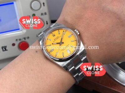 Rolex Oyster Perpetual 41mm 124300 Yellow Cal.3230 1:1 Super Clone Watch