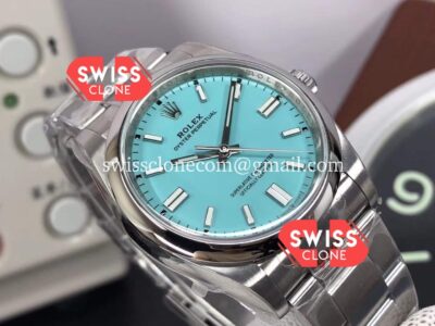 Rolex Oyster Perpetual 41mm Tiffany Blue REF#124300 Cal.3230 Movement 904L Steel 1:1 Super Clone Watch