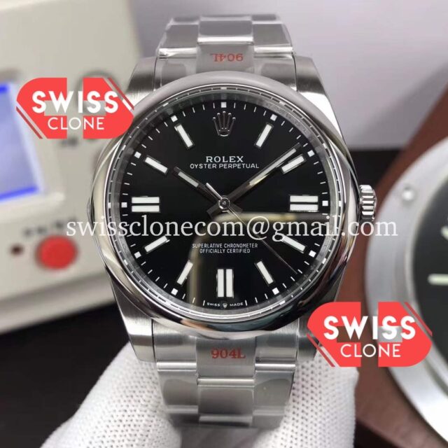 Rolex Oyster Perpetual Black 41MM REF#124300 Cal.3230 Movement 904L Steel Swiss Replica 1:1 Mirror Super Clone Watch