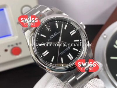 Rolex Oyster Perpetual Black 41MM REF#124300 Cal.3230 Movement 904L Steel Swiss Replica 1:1 Mirror Super Clone Watch
