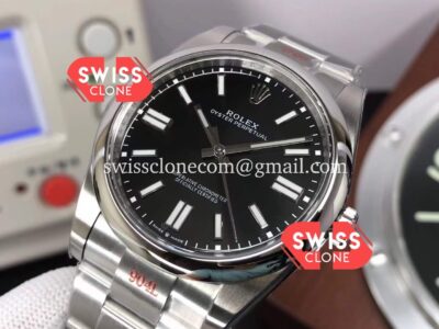 Rolex Oyster Perpetual Black 41MM REF#124300 Cal.3230 Movement 904L Steel Swiss Replica 1:1 Mirror Super Clone Watch