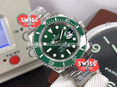 Rolex Submariner 116610LV The Hulk 904L Steel Swiss Replica 1:1 Mirror Super Clone Watch