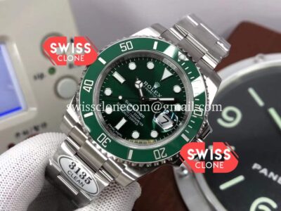 Rolex Submariner 116610LV The Hulk 904L Steel Swiss Replica 1:1 Mirror Super Clone Watch