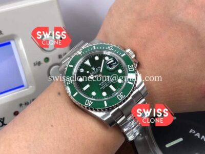 Rolex Submariner 116610LV The Hulk 904L Steel Swiss Replica 1:1 Mirror Super Clone Watch