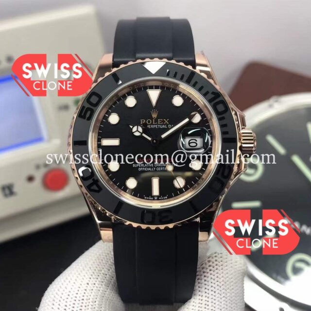 Rolex Yachtmaster 116655 Everose 40MM 904L Steel Cal.3235 Swiss 1:1 Super Clone Watch