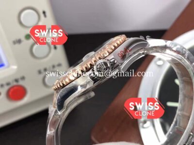 Rolex Yachtmaster 40mm Everose Gold - Oyster Steel Brown Dial 904L Steel Casing 1:1 Swiss Super Clone Watch