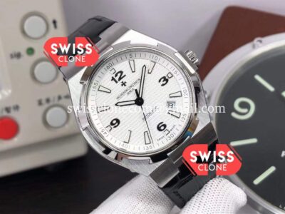 Vacheron Constantin Overseas 1:1 Mirror Super Clone Watch in White Dial - Rubber Strap