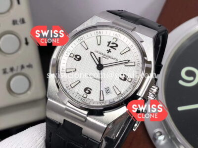 Vacheron Constantin Overseas 1:1 Mirror Super Clone Watch in White Dial - Rubber Strap