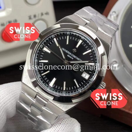 Vacheron Constantin Overseas Black Dial Steel Strap High Resolution View