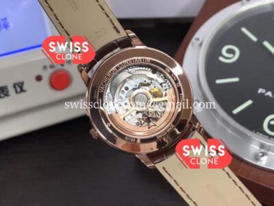 Vacheron Constantin Patrimony Rose Gold Blue Dial 40MM 904L Steel 1:1 Mirror Super Clone Watch