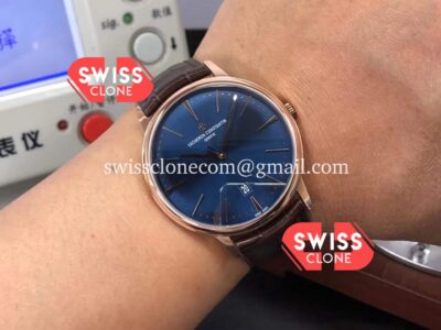 Vacheron Constantin Patrimony Rose Gold Blue Dial 40MM 904L Steel 1:1 Mirror Super Clone Watch