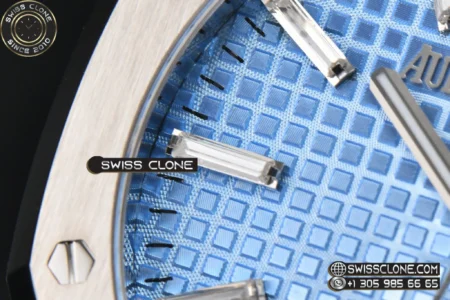 Audemars Piguet Royal Oak 15510 41mm ’50th Anniversary’ Ice Blue Dial Diamond Marker High Resolution View