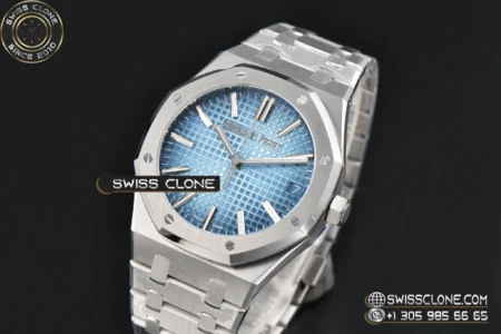 Audemars Piguet Royal Oak 15510 41mm ’50th Anniversary’ Ice Blue Dial High Resolution View