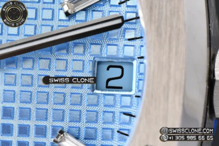 Audemars Piguet Royal Oak 15510 41mm ’50th Anniversary’ Ice Blue Dial Diamond Marker High Resolution View