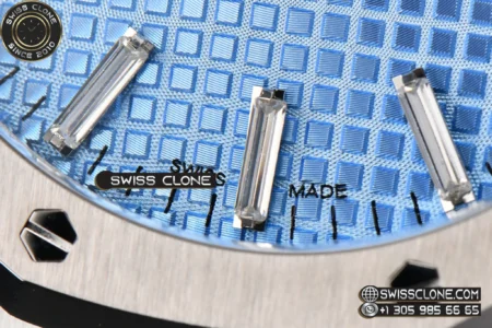 Audemars Piguet Royal Oak 15510 41mm ’50th Anniversary’ Ice Blue Dial Diamond Marker High Resolution View