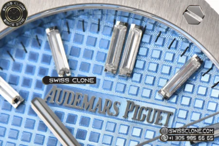 Audemars Piguet Royal Oak 15510 41mm ’50th Anniversary’ Ice Blue Dial Diamond Marker High Resolution View