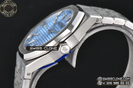 Audemars Piguet Royal Oak 15510 41mm ’50th Anniversary’ Ice Blue Dial Diamond Marker High Resolution View
