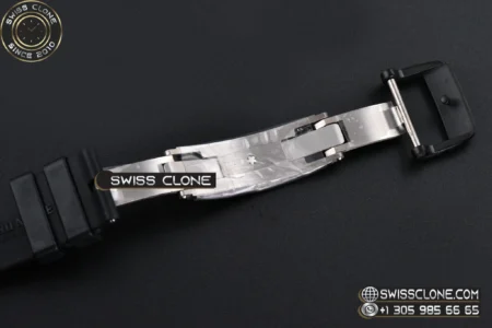 Richard Mille RM055 Ceramic 42.7mm Black Bezel White Skeleton Dial Black Crown on Black Rubber RMUL2 High Resolution View