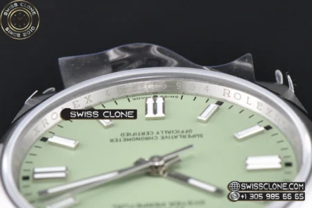 Rolex Oyster Perpetual 36mm 126000 316L Pistachio Green Dial SH3132 High Resolution View