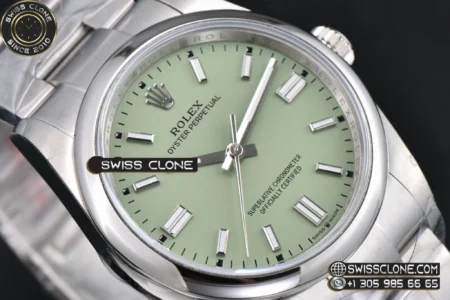 Rolex Oyster Perpetual 36mm 126000 316L Pistachio Green Dial SH3132 High Resolution View