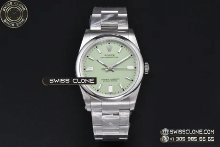Rolex Oyster Perpetual 36mm 126000 316L Pistachio Green Dial SH3132 High Resolution View