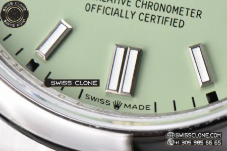 Rolex Oyster Perpetual 36mm 126000 316L Pistachio Green Dial SH3132 High Resolution View