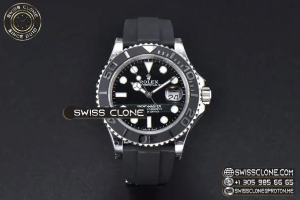 Rolex Yacht-Master 226659 42mm 3D Black Ceramic Bezel Falcon’s Eye Dial Oysterflex VR3235 Super Clone